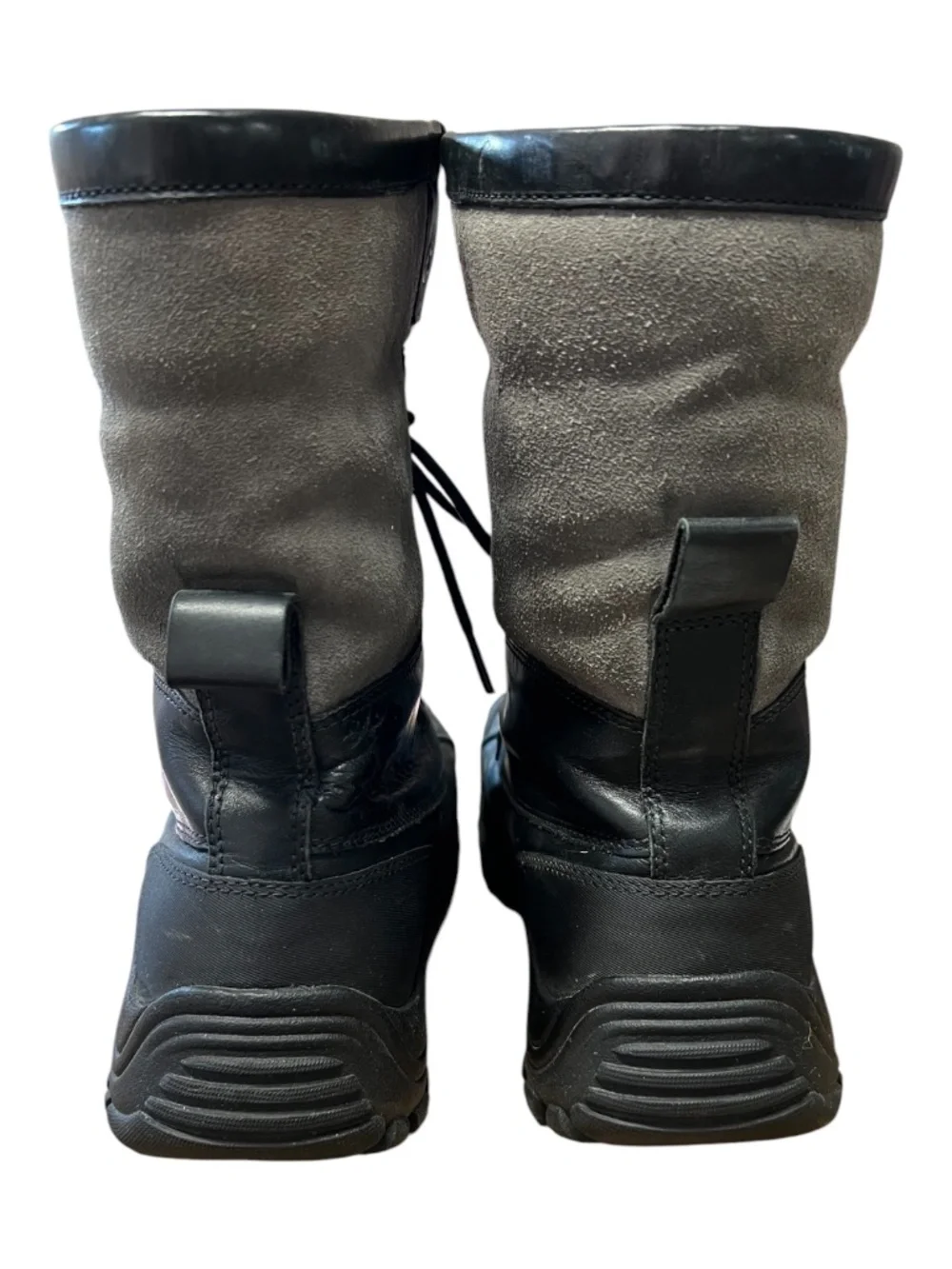 UGG Adirondack II Black & Gray Waterproof Sheepskin Boots | Size 10